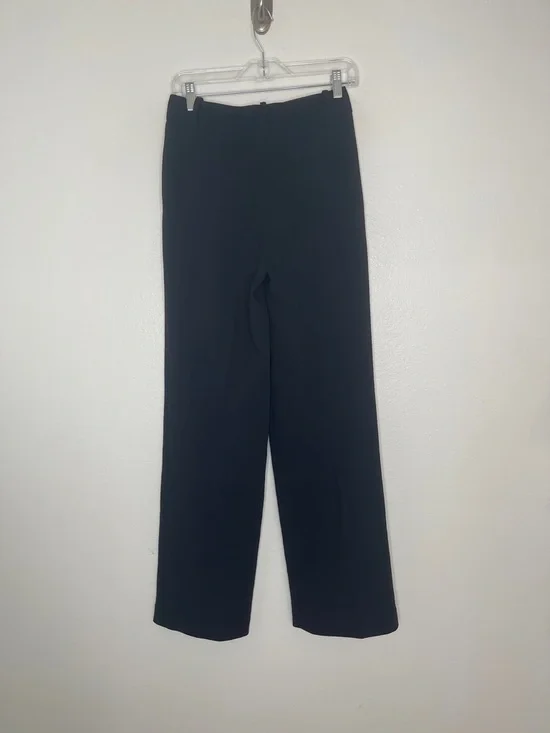 Aritzia Wilfred Effortless Pant Trousers High Waisted Pleated Black - Picture 4 of 6